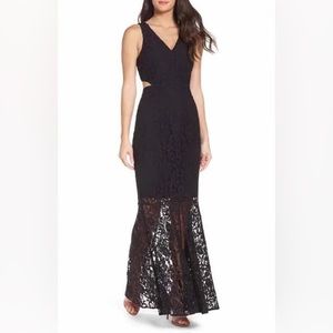 Ali & Jay Black Lace Evening Dress. Worn once.